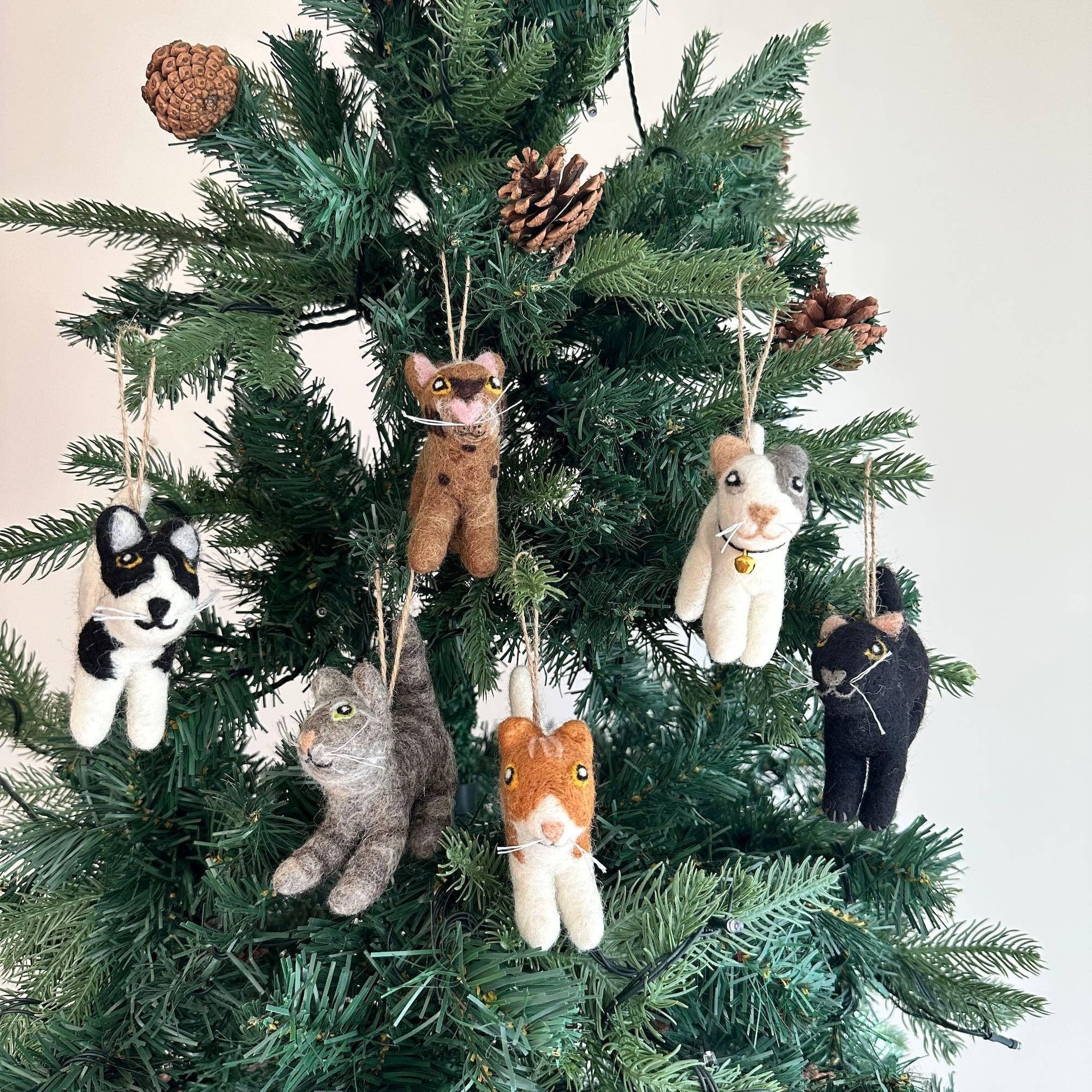 Amazon.co.jp: 【羊毛フェルト】クリスマスオーナメント 毛糸玉